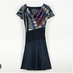 NWT Desigual Fringe Dress Size Small